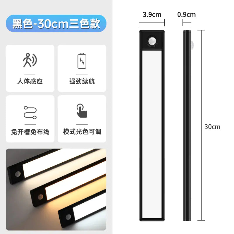 Motion Sensor Cabinet Lights - Ultra-Thin LED USB Rechargeable