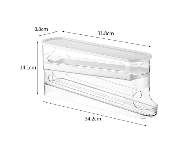 Refrigerator Egg Storage Box - Stackable Organizer Container