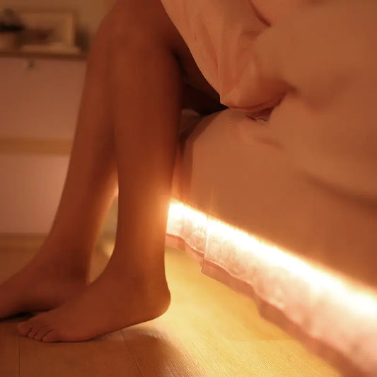 Motion Sensor LED Bed Light Strip - Smart Under Bed Lighting