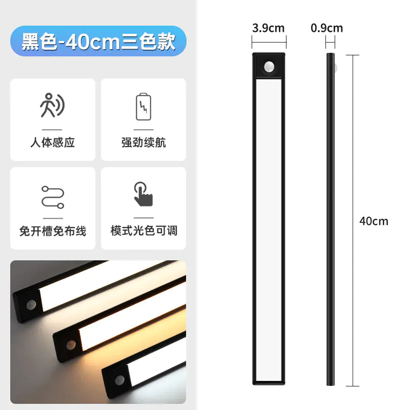 Motion Sensor Cabinet Lights - Ultra-Thin LED USB Rechargeable