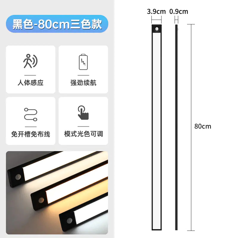 Motion Sensor Cabinet Lights - Ultra-Thin LED USB Rechargeable